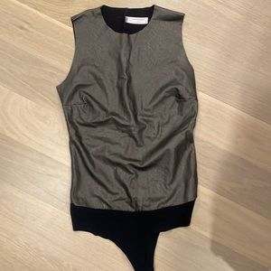Commando vegan leather bodysuit